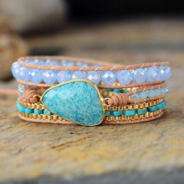 Soothing Amazonite Wrap Bracelet-Your Soul Place